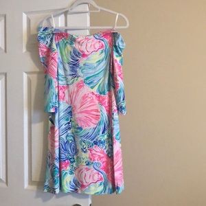 Lill Pulitzer off the shoulder dress